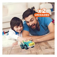 Pack2 Carros De Juguete a Friccion para Juego Dinamico y Entretenimiento Y+Regalo Sticker
